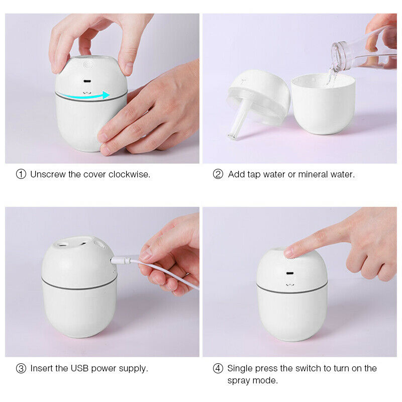 Mini Ultrasonic USB Diffuser & Humidifier